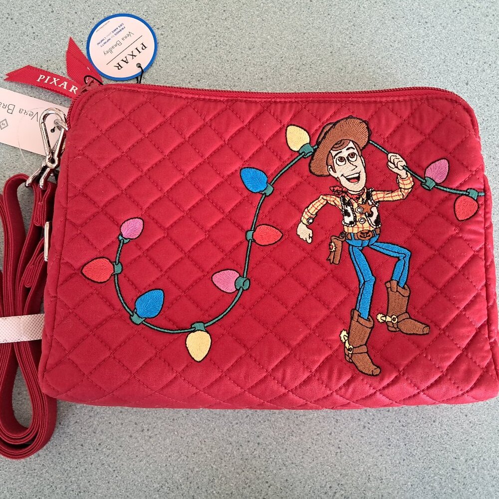 Vera Bradley Disney's Festive Toy Story Triple Compartment Crossbody NWT